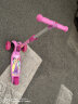 迪士尼滑板车儿童1-2-3-6岁男女宝宝四轮滑步车 闪光可升降折叠三轮 实拍图