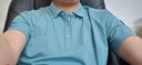柒牌polo衫男短袖轻商务休闲夏男士纯色翻领上衣【10A抗菌2A防螨】NEW 灰紫(升级凉感不变形领) 2XL 实拍图