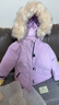 戴维贝拉（DAVE＆BELLA）小童连帽上衣三防男宝宝外套休闲儿童衣服女童羽绒服秋冬新款童装 紫色【DB6328-A】 110 cm（建议身高100-110cm） 实拍图