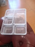 百草园 一次性饭盒分格餐盒食品级五格外卖打包盒1500ml*150套餐具透明 实拍图