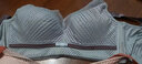 曼可娇大码内衣女超薄款无钢圈大胸显小聚拢透气胸罩收副乳文胸套装胖MM 浅蓝+浅粉 M 42/95(BCD通杯约0.3C) 实拍图