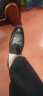 沙驰男鞋 2024年新品商务休闲鞋鸵鸟纹皮鞋套脚舒适轻便商场同款 黑色 40 实拍图