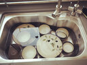 玉泉 韩式竹叶厨房陶瓷套件碟碗套装 餐具套装 竹叶-30件套装 实拍图