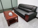 米悦办公室沙发茶几组合简约商务经典办公接待沙发真皮办公沙发三人位 长茶几 实拍图