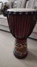 名森（Minsine）标准10英寸非洲鼓 成人儿童初学者演奏 老山羊皮手鼓打击乐器 实拍图