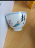 肖字和德 茶杯陶瓷品茗杯6个主人杯子青花瓷茶盏红茶杯功夫茶道普洱杯礼盒 六度小和尚-圆满杯6杯（礼盒装） 实拍图