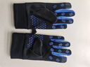 红妆聚美触屏手套骑行保暖滑雪登山手套秋冬季电动车摩托车运动健身手套 男款蓝【触屏,防水防滑,保暖】 均码1双 实拍图