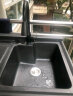 四季沐歌 太空铝洗衣机一体柜阳台伴侣卫生间洗手洗漱台盆带洗衣槽搓板 110CM(左盆)铁灰石-黑盆 实拍图