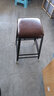 金沙公爵吧台椅高脚椅北欧式铁艺实木现代简约酒吧椅子家用创意桌靠背吧 坐高65高、皮坐垫（有靠背） 实拍图
