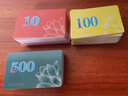 乾仓（qiancang） 麻将筹码卡片磨砂代币棋牌室专PVC用筹码牌双面塑料防水筹码 【莲花款 40片装】500元面值 实拍图