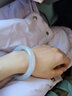 初缘玉手镯A货冰种白色玉髓玛瑙白月光镯子国风送老婆女友本命年礼物 54-55适合80-90斤 实拍图