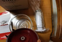 STNTUS innovations 鲜途保鲜盒冰箱专用水果食品真空保鲜盒进口圆形饭盒微波炉加热 0.75L红色 +手动泵 实拍图