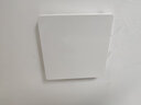 7M国际电工86型暗装空白面板带出线孔背景墙电视机穿线孔盖板穿孔堵洞遮挡盖 大板白【39mm孔径】 实拍图
