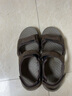 斯凯奇（Skechers）男鞋魔术贴凉鞋运动休闲户外鞋简约露趾沙滩鞋子防滑拖鞋 巧克力色/CHOC 45 实拍图