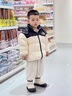 奇诺鼠【官方正品】儿童雪地靴男女童冬季防寒加绒加厚宝宝学步棉鞋保暖 卡其色 27 码(适合脚长16.5-17.0cm) 实拍图