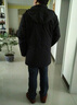 啄木鸟羽绒服男中老年人活里活面加厚外套冬季男装爸爸中长款连帽衣服 藏青色-不带毛领 2XL(建议140-160斤) 实拍图