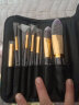 邦菲化妆刷套装眼影刷粉底刷唇刷腮红散粉刷眉刷睫毛刷专业化妆工具 7支 紫罗兰+蝴蝶结刷包 实拍图