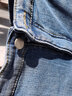 狮子聪  加绒牛仔裤女外穿弹力修身显瘦小脚加厚保暖带绒2025冬季新款 复古蓝咖啡绒(SJ-8888) 32 实拍图