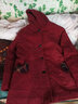 兰威费雷妈妈春秋装毛呢外套新款40-50岁60加绒加厚棉袄中老年女装 枣红加绒加 厚款 5XL 【建议145-160斤】 实拍图