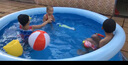 Bestway儿童充气游泳池加厚婴儿波波池家庭戏水池家用洗澡桶洗澡盆 1.8米【三层蓝白】电泵标准礼包 实拍图