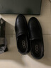 高哥隐形增高鞋男款真皮商务休闲皮鞋男软底软面舒适爸爸鞋内增高男鞋 黑色【增高6cm】 XA0819395E 41 实拍图