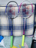 YONEX 尤尼克斯羽毛球拍单拍超轻全碳素碳纤维耐打高磅成人天斧易上手 蓝/红 碳素对拍+M300日本进口球 实拍图