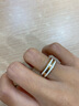 丹尼尔惠灵顿（DanielWellington）DW时尚戒指男女 玫瑰金色双色情侣对戒表白纪念 生日礼物送女友 尺寸15 DW00400044 实拍图
