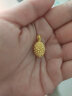 中国黄金（CHINA GOLD） 黄金项链女士足金榴莲吊坠送女友妈妈 【大果】足金吊坠/约0.93g+s925项链 实拍图