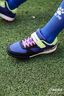 KELME/卡尔美儿童高筒足球袜过膝学生比赛训练毛巾底加厚防滑长筒袜子 彩蓝-幼儿款（27-32） 实拍图