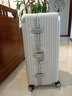 世界地理超大容量行李箱男女全铝框拉杆箱学生密码锁箱万向轮旅行箱包皮箱 大容量铝框-百搭白 32英寸 -搬家/旅行达人必选 实拍图