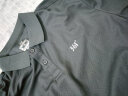 361度短袖t恤男运动上衣翻领polo衫夏季新款冰感透气休闲服纯色男装R 基础黑 3XL 实拍图