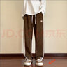 鲁宾克灯芯绒裤子男秋冬季美式复古加绒男裤宽松直筒运动休闲裤阔腿长裤 22348杏色加绒 2XL (建议体重140-148斤) 实拍图