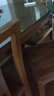 溪木工坊 新中式实木餐桌椅组合老榆木餐厅家具简约小户型长方形吃饭桌子 1.38米 实拍图