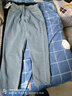 椋釉牛仔裤男秋季冬款宽松直筒长裤新款九分百搭男士裤子男休闲裤男 黑色+中蓝 XL （130-140斤可穿） 实拍图