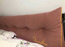 南极人（home）靠枕床上腰部靠垫床头靠背垫趴睡枕榻榻米沙发护腰靠抱枕床头靠垫 星尚-千黛粉【可拆洗】 长200*厚20*高50cm 实拍图