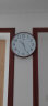 康巴丝（Compas） 客厅钟表创意时钟石英钟时尚挂钟办公简约万年历现代挂表 木纹3076无显 实拍图