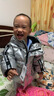 巴拉巴拉儿童羽绒服男童厚款连帽外套冬装亮面小童装保暖 灰色调00322 白鸭绒 90 cm(充绒量62g) 实拍图