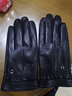稻草人真皮手套冬季羊皮男女骑行保暖触屏加绒加厚防风防寒防水高档手套 289羊皮男款（加绒触屏+礼盒）建议拍大一码 XL【官方正品-礼盒装】 实拍图