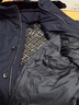 啄木鸟羽绒服男中老年人活里活面加厚外套冬季男装爸爸中长款连帽衣服 藏青色-不带毛领 2XL(建议140-160斤) 实拍图