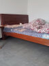 丽巢 床 实木床中式胡桃木单双人床1.8米大床卧室家具婚床高箱6606 普通款 单床 实拍图