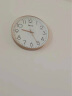 天王星（Telesonic）挂钟 客厅钟表创意简约石英钟薄边挂表拱形镜面北欧风格 36cm 实拍图