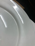 MLCRIYG牛排餐盘子陶瓷白陶瓷圆形西餐盘子家用菜盘碟子西餐餐具 10英寸(平盘) 实拍图