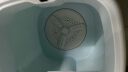 小鸭小型半自动单桶迷你洗衣机 婴儿小洗衣机  内衣裤洗衣机  家用宿舍洗袜子神器WPZ1568XL 1.5公斤复古蓝+经典款 实拍图