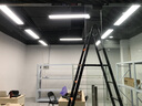 邦磊（Banglei）LED办公室吊灯长方形工业风工作会议室车间商场超市网吧照明灯具 直角黑框白光120*20cm-48W 实拍图