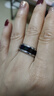 流行时尚创意感温戒指韩版学生个性潮人创意温度嘻哈指环钛钢时尚单身尾戒饰品无需充电 体温检测【银】无需充电 8号直径18.1一周长56.9MM 实拍图