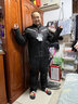 MOTO-BOY骑行服男摩托车衣服冬赛车机车服套装骑行裤防风防水防摔摩旅四季 J07P06套装黑色 3XL 实拍图