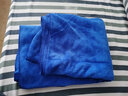 洁丽轩洗车毛巾汽车超细纤维大号毛巾加厚吸水专用擦车巾洗车布用品 蓝色 180*60cm一条装 实拍图