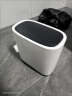汉世刘家 卫生间垃圾桶带盖家用大号夹缝按压式分类厨房卧室客厅垃圾篓 黑色双桶12I（2个装） 实拍图