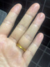 周六福黄18K金戒指女 彩金素圈戒指KH016027 15号 母亲节礼物 实拍图