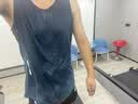 艾伦伯顿（Alen Botun）冰丝跑步套装男运动健身速干衣夏季马拉松田径二合一短裤篮球背心 灰黑套装【冰丝速干】 XL 【155-170斤】 实拍图